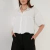 LELA LOOSE FIT - Camisa - Ecru , Mujer