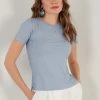 LELA Camiseta Estampada - Baby Blue , Mujer