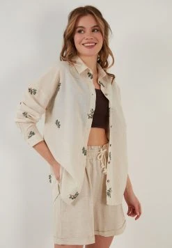 LELA Camisa - Stone Colored, Mujer -LELA Ventas 2024 9c0662b75d844367ab624e3337707bb6