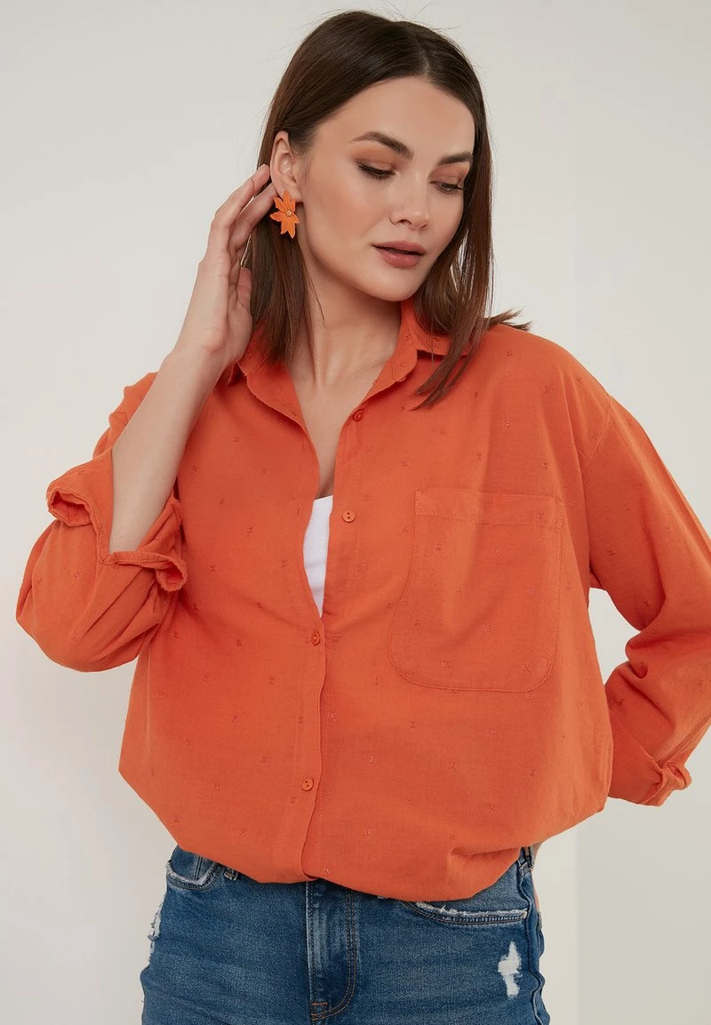 LELA Camisa - Orange Color, Mujer 4 LELA Camisa - Orange Color, Mujer - Imagen 4
