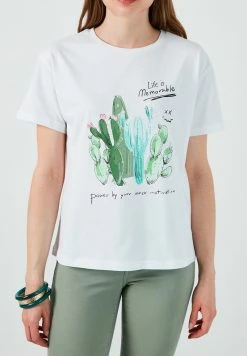 LELA Camiseta Estampada - White , Mujer 3 LELA Camiseta Estampada - White , Mujer -LELA Ventas 2024 a377e775804d4fc7834d49a7e54d5924