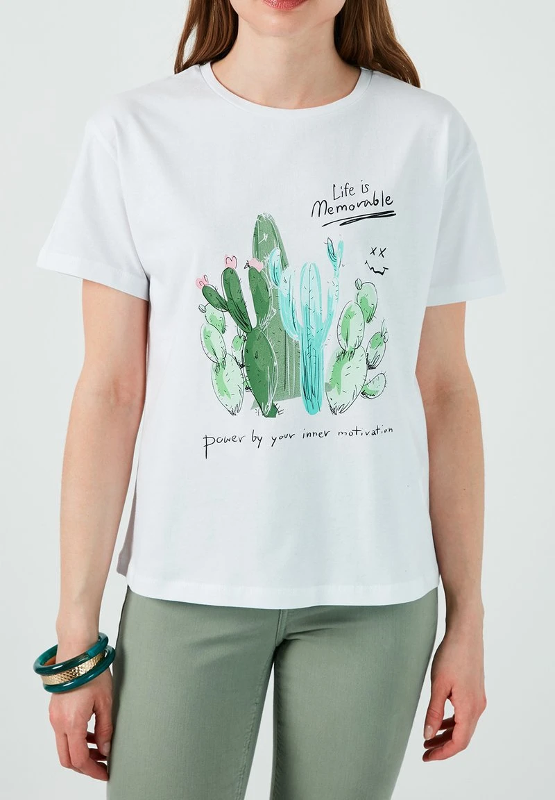 Camiseta estampada - white LELA Camiseta Estampada - White , Mujer -LELA Ventas 2024 a377e775804d4fc7834d49a7e54d5924