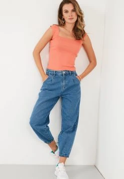 LELA Top - Light Orange , Mujer -LELA Ventas 2024 a491ffb13f824647ad69f025b5473a49