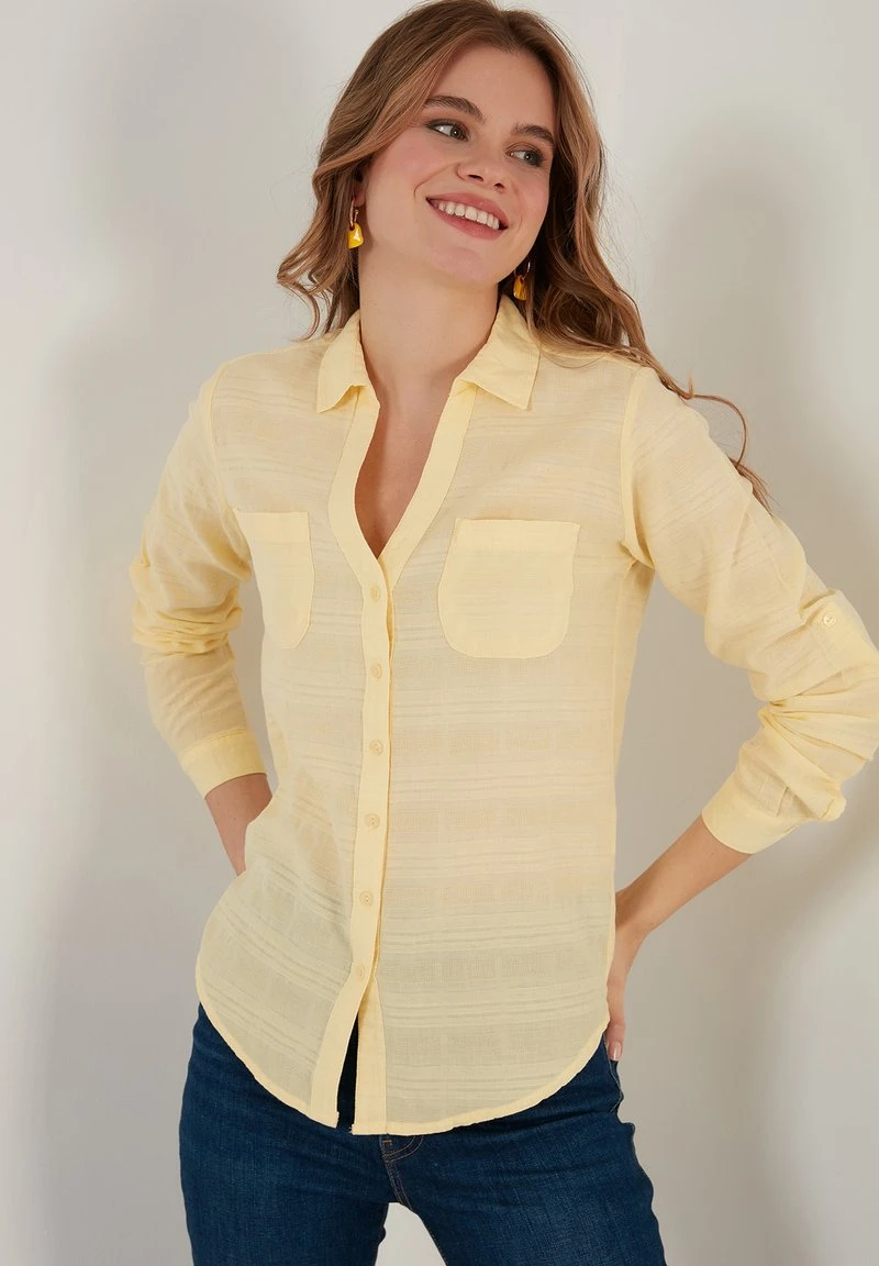 LELA Camisa - Yellow , Mujer 1 LELA Camisa - Yellow , Mujer