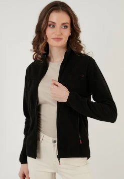 LELA HIGH COLLAR ZIPPER - Forro Polar - Black , Mujer -LELA Ventas 2024 a512c8a4d1b54ca092dd1f16a4a14a0a
