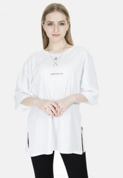 LELA Camiseta Estampada - White , Mujer