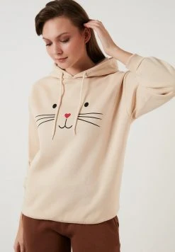 LELA Jersey Con Capucha - Stone Colored, Mujer -LELA Ventas 2024 a90e5d593bc1480387b2fa71623b1f95