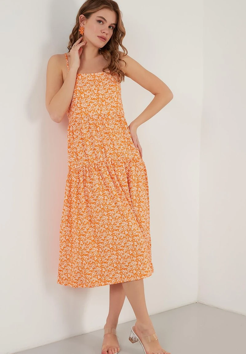 LONG - Vestido ligero - orange color LELA LONG - Vestido Ligero - Orange Color , Mujer -LELA Ventas 2024 ab09bf213f464a5a9f6279540bb944fe