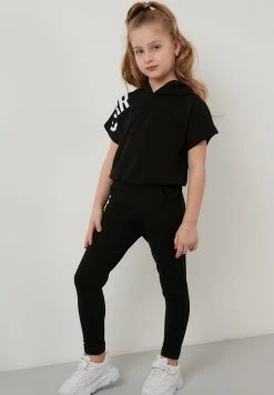 LELA REGULAR FIT - Chándal - Black, Niños