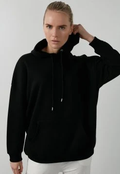 LELA Jersey Con Capucha - Black, Mujer