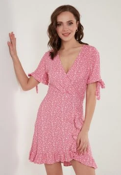 LELA FLORAL RUFFLE DETAIL - Vestido Informal - Fuchsia , Mujer 11 LELA FLORAL RUFFLE DETAIL - Vestido Informal - Fuchsia , Mujer -LELA Ventas 2024 b0dd8b2370734d1ea3a1bdb543d45e20