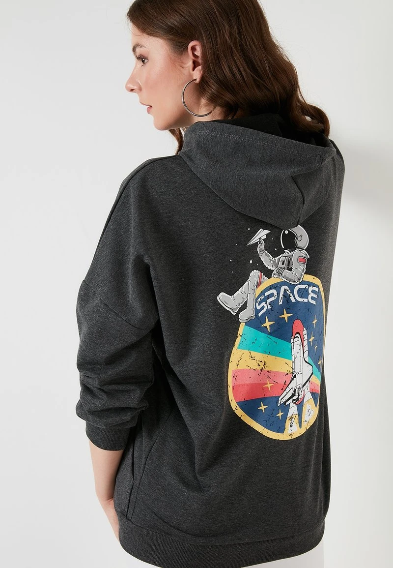 LELA Jersey Con Capucha - Anthracite , Mujer 1 LELA Jersey Con Capucha - Anthracite , Mujer