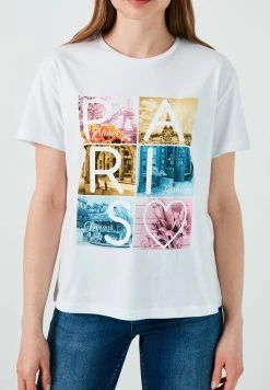 LELA Camiseta Estampada - White , Mujer