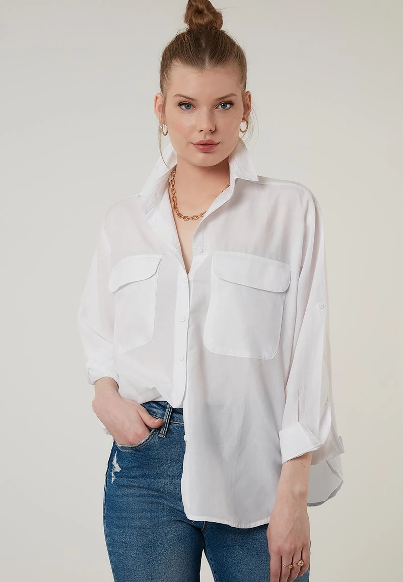 REGULAR FIT - Camisa - white LELA REGULAR FIT - Camisa - White , Mujer -LELA Ventas 2024 b6ce1397e7ad4bd28f350c37eb64e082