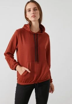 LELA Jersey Con Capucha - Brick Red , Mujer