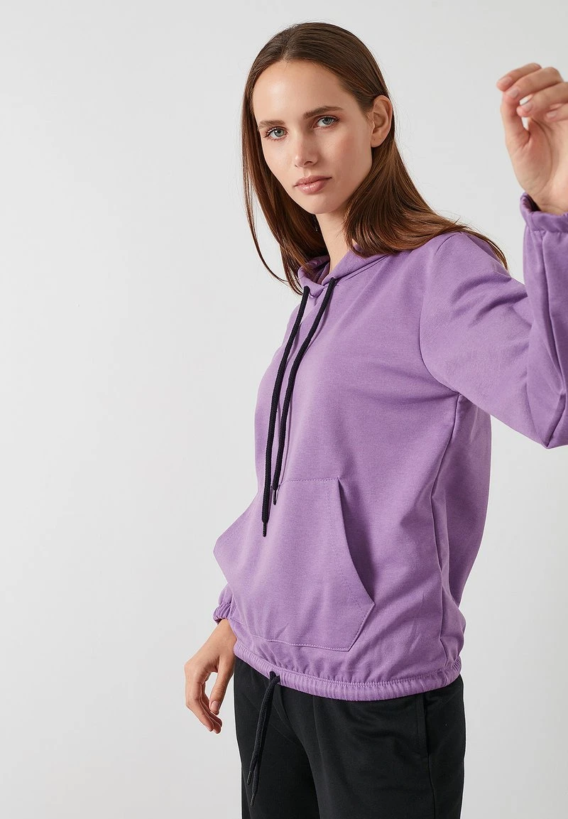 LELA Jersey Con Capucha - Lilac, Mujer 3 LELA Jersey Con Capucha - Lilac, Mujer - Imagen 3