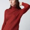LELA Jersey De Punto - Brick Red, Mujer