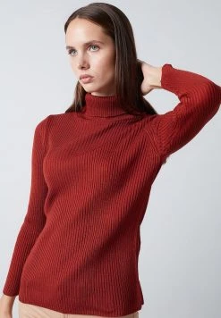 LELA Jersey De Punto - Brick Red, Mujer