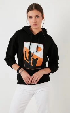 LELA Jersey Con Capucha - Black , Mujer -LELA Ventas 2024 c28e6b80f523416798032a867fae8149