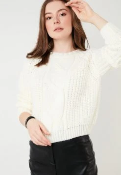 LELA CREW NECK JUMPER 4615106 - Jersey De Punto - Ecru , Mujer -LELA Ventas 2024 c293bfad91cb431ba0928f3ef292d8e9