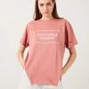 LELA OVERSIZED - Camiseta Estampada - Dusty Rose Color , Mujer