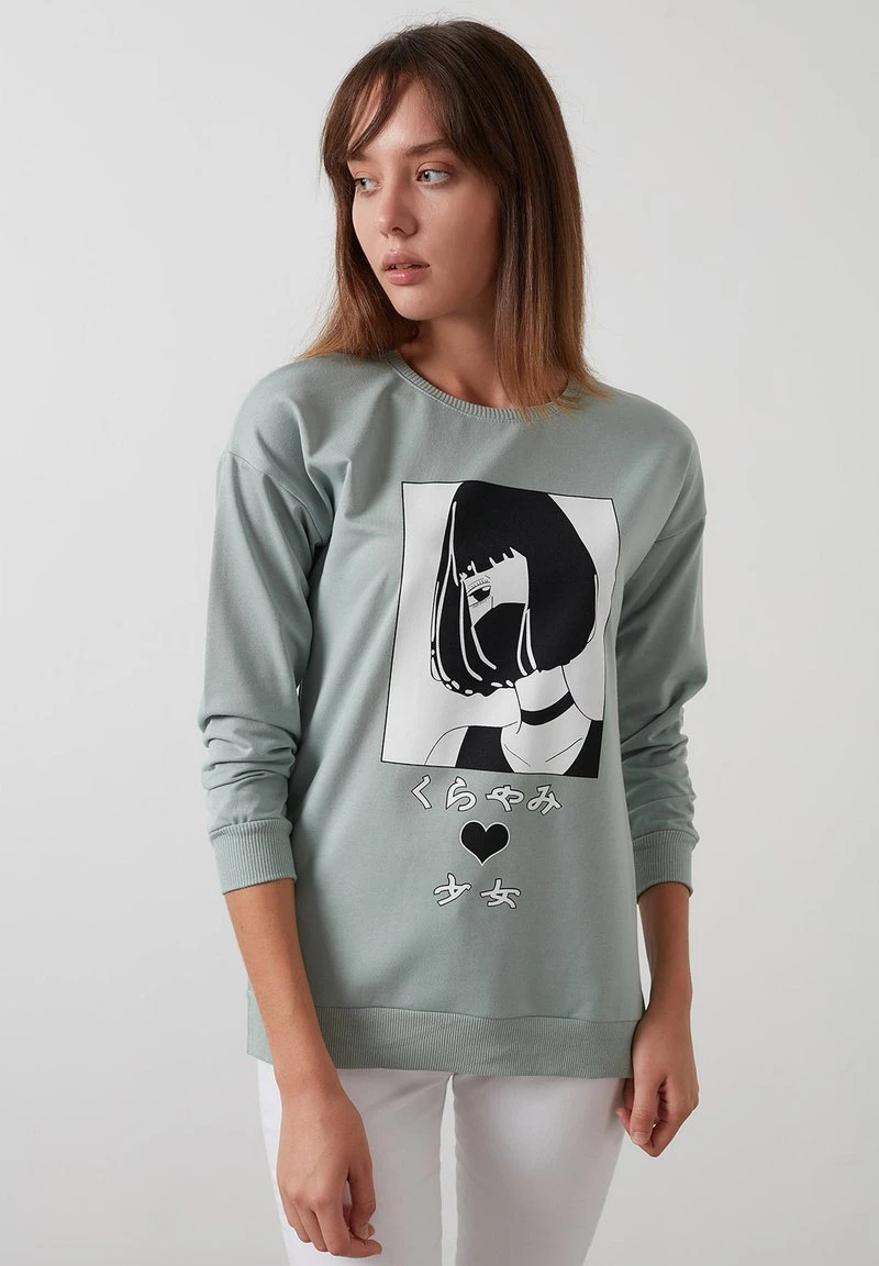 LELA Sudadera - Almond Green , Mujer 1 LELA Sudadera - Almond Green , Mujer