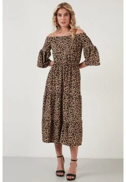 LELA FLOWERED CARMEN THREE QUARTER SLEEV - Vestido Informal - Leopard , Mujer -LELA Ventas 2024 cb180b07b93d4450bd7e6cb2d8c7ccfd