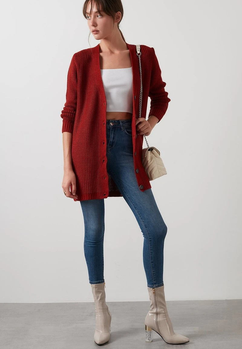 Chaqueta de punto - brick red LELA Chaqueta De Punto - Brick Red , Mujer -LELA Ventas 2024 cc0ee647728c41bd960a5e13cd57d2ba