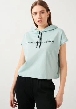 LELA Jersey Con Capucha - Mint, Mujer