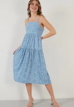 LELA LONG - Vestido Ligero - Baby Blue , Mujer