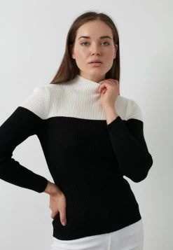 LELA Jersey De Punto - Ecru-black, Mujer -LELA Ventas 2024 d2fdcd218dcc45d5a4617770925a7c44