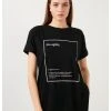 LELA OVERSIZED - Camiseta Estampada - Black , Mujer