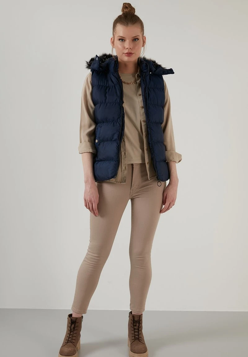 LELA Chaleco - Navy Blue, Mujer 2 LELA Chaleco - Navy Blue, Mujer - Imagen 2