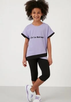 LELA REGULAR FIT - Leggings - Lilac/black , Niños