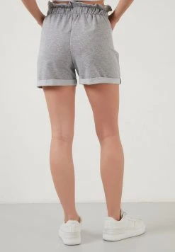 LELA WITH ELASTIC WAIST POCKETS - Shorts - Grey-melange , Mujer -LELA Ventas 2024 d737d1cf83fe4b2ea36bdeb4044cccb4
