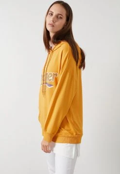 LELA Jersey Con Capucha - Mustard Color , Mujer