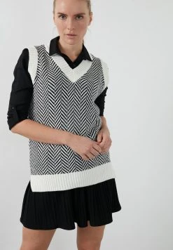 LELA OVERSIZED - Jersey De Punto - White , Mujer