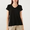 LELA Camiseta Básica - Black , Mujer