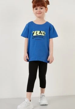 LELA REGULAR FIT T-SHIRT AND LEGGINGS - Leggings - Blue , Niños