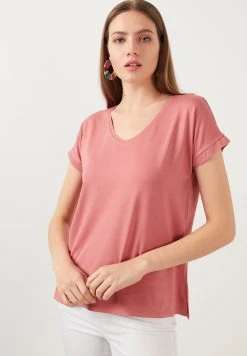 LELA Camiseta Básica - Rose, Mujer