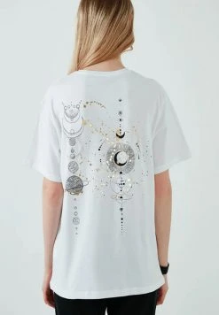 LELA Camiseta Estampada - White , Mujer