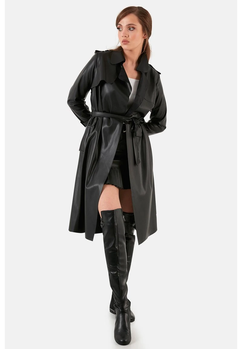 LELA Gabardina - Black , Mujer 5 LELA Gabardina - Black , Mujer - Imagen 5