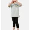 LELA REGULAR FIT T-SHIRT AND LEGGINGS - Leggings - Green , Niños