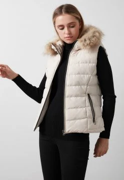 LELA GIA - Chaleco - Ecru, Mujer -LELA Ventas 2024 e00a919f5a7148f499e321d39c6c5b0d