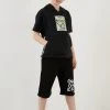 LELA REGULAR FIT T-SHIRT AND SHORTS - Shorts - Black , Niños