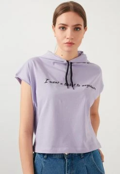 LELA Jersey Con Capucha - Lilac, Mujer