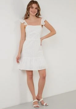 LELA Vestido De Cóctel - White , Mujer -LELA Ventas 2024 e518f555a0644a85bae761ddbe34f825