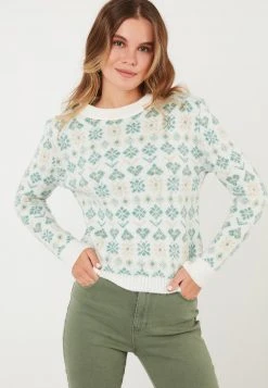 LELA Jersey De Punto - Ecru , Mujer