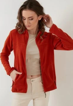 LELA HIGH COLLAR ZIPPER - Forro Polar - Orange , Mujer -LELA Ventas 2024 ea8a31b34ff840358d8a9128063c693c