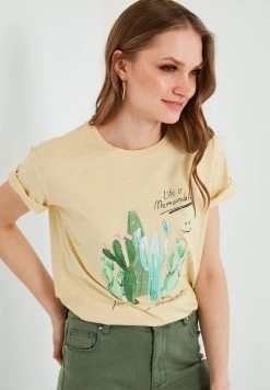 LELA Camiseta Estampada - Yellow, Mujer -LELA Ventas 2024 ed20262cb7154b3ca9b7347a9bf73dfa